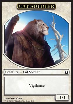 Cat Soldier Token (White 1/1)