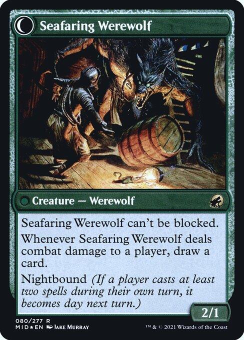 Suspicious Stowaway // Seafaring Werewolf (back)