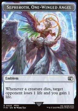 Sephiroth, One-Winged Angel Emblem // Robot Warrior Token (UA 3/3)