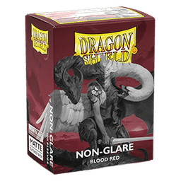 100 Dragon Shield Sleeves - Matte Blood Red (Non-Glare)