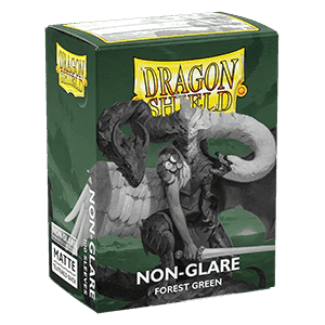 100 Dragon Shield Sleeves - Matte Forest Green (Non-Glare)