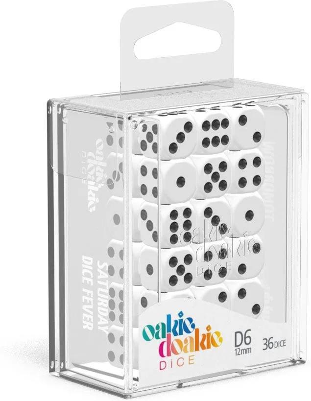 Oakie Doakie Dice D6 Solid-White 12
