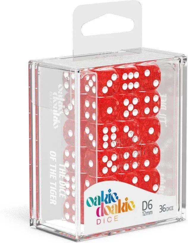 Oakie Doakie Dice D6 Speckled-Red 36