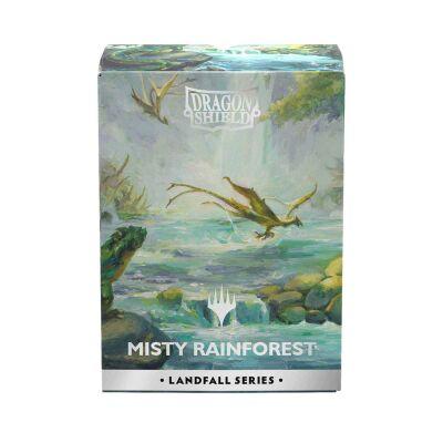 100 Dragon Shield Sleeves - Matte Dual Landfall Series "Misty Rainforest"