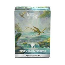 100 Dragon Shield Sleeves - Matte Dual Landfall Series "Misty Rainforest"