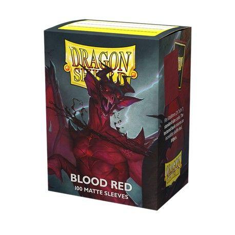 100 Dragon Shield Sleeves (Matte Blood Red)