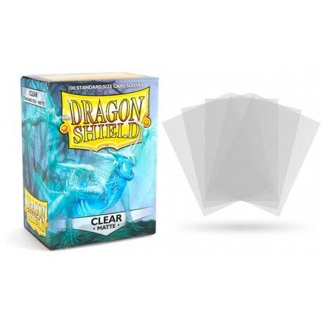 100 Dragon Shield Sleeves (Matte Clear)