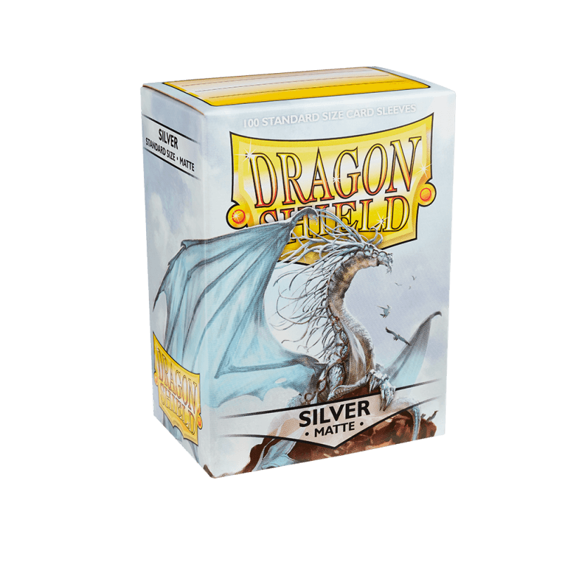 100 Dragon Shield Sleeves - Matte Silver