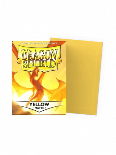 100 Dragon Shield Sleeves (Matte Yellow)