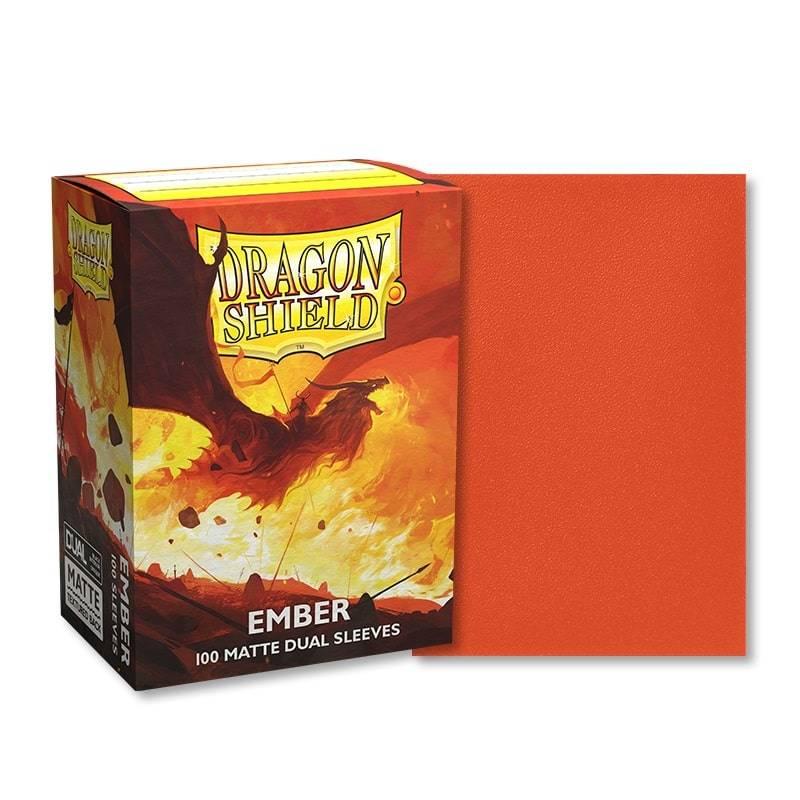 100 Dragon Shield Sleeves (Matte Dual Ember)